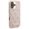 Guess GUHMP16SU4GPRP iPhone 16 6.1 różowy/pink hardcase 4G Logo Plate MagSafe